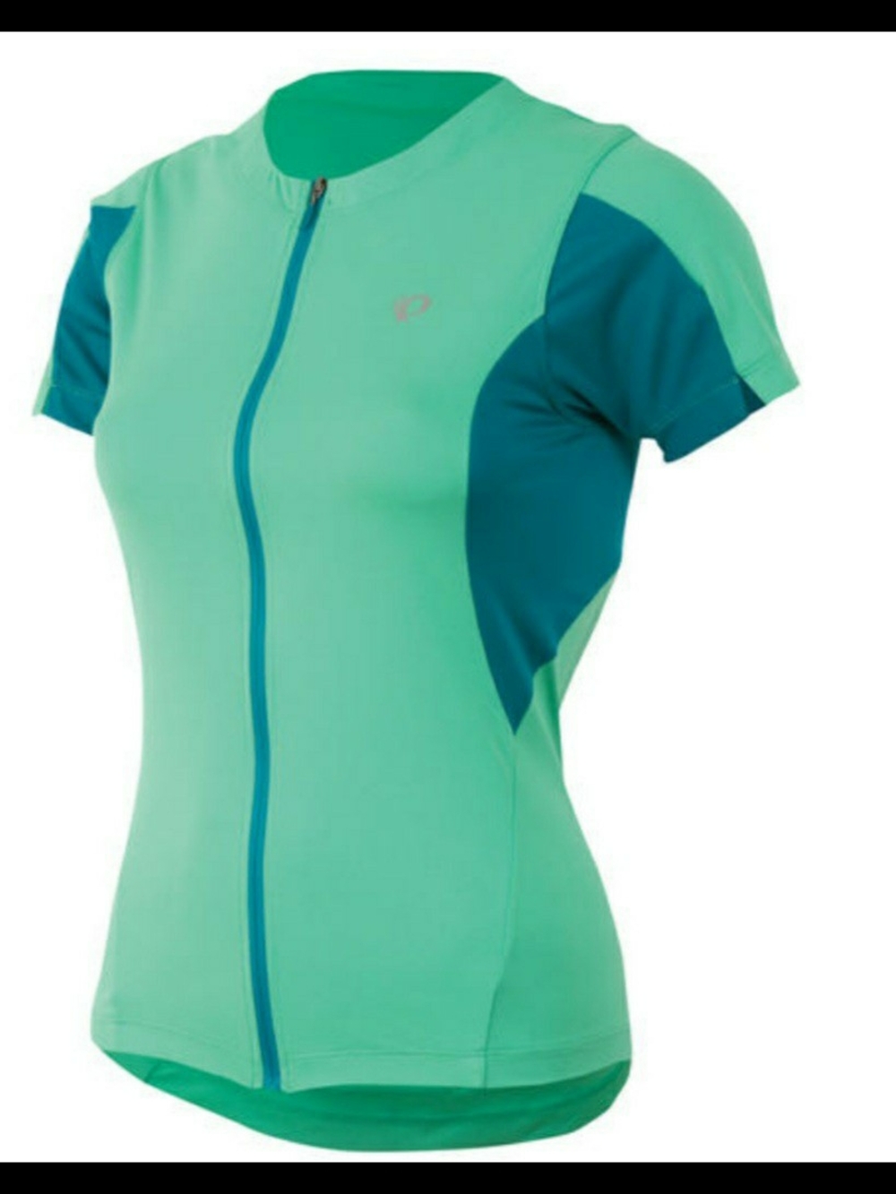 Pearl Izumi Women's Green Colorblock Short Sleeve Cycling Jersey